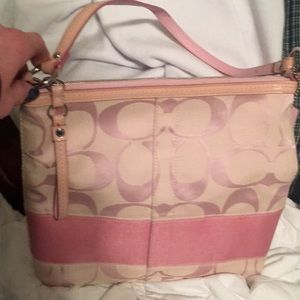 Coach Signature Canvas zip tote